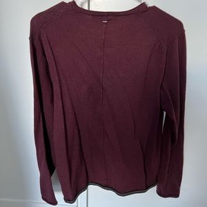 Rag and Bone maroon sweater size M